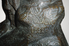 James Pradier, Danade (dtail).
Bronze, H. env. 45 cm. Coll. prive.