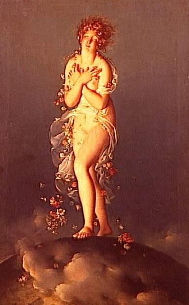 Franois Grard,
Flore caresse par Zphyr.
Huile sur toile,
H. 169 x L. 105 cm.
Muse Fabre, Montpellier.