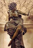 Marcello (Ad�le d'Affry, Duchesse
Castiglione-Colonna),
Pythia, 1870.
Bronze, fondeur Barbedienne.
Op�ra Garnier, Paris.