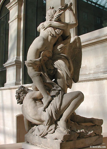 Gaspard Marsy et Anselme Flamen,
Bore enlevant Orythie (1687).
Groupe en marbre, H. 2,60 m.
Muse du Louvre.