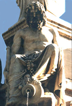 James Pradier
Le Rhône (Rhodanus)
Marbre de Carrare, H. ca. 260 cm
Fontaine de l'Esplanade, Nîmes
Photo © Eric Olbrechts 2003