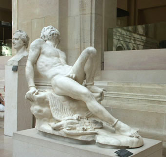 James Pradier, Promthe.
Statue en marbre de Carrare, 1827.
Muse du Louvre.