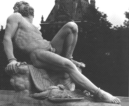 James Pradier,
Promthe (1827).
Statue en marbre,
H. 1,52, L. 1,70, P. 0,80 m.
Jardin des Tuileries.
Photo Giraudon.