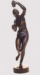 James Pradier,
Négresse aux calebasses.
Bronze, H. 31 cm.
Galerie Martin du Louvre, Paris.
Photo galerie Martin du Louvre.