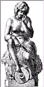 James Pradier
La Fontaine de Nîmes (Nemausa)
Borne-fontaine en fonte de fer
Fonderie du Val d'Osne
Album N° 2 - Fontes d'Art, pl. 515