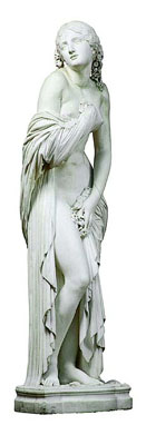 James Pradier,
Le Printemps (Flore, Chloris), 1849.
Statue en marbre rehausse
de polychromie, H. 165 cm.
Muse des Augustins, Toulouse.